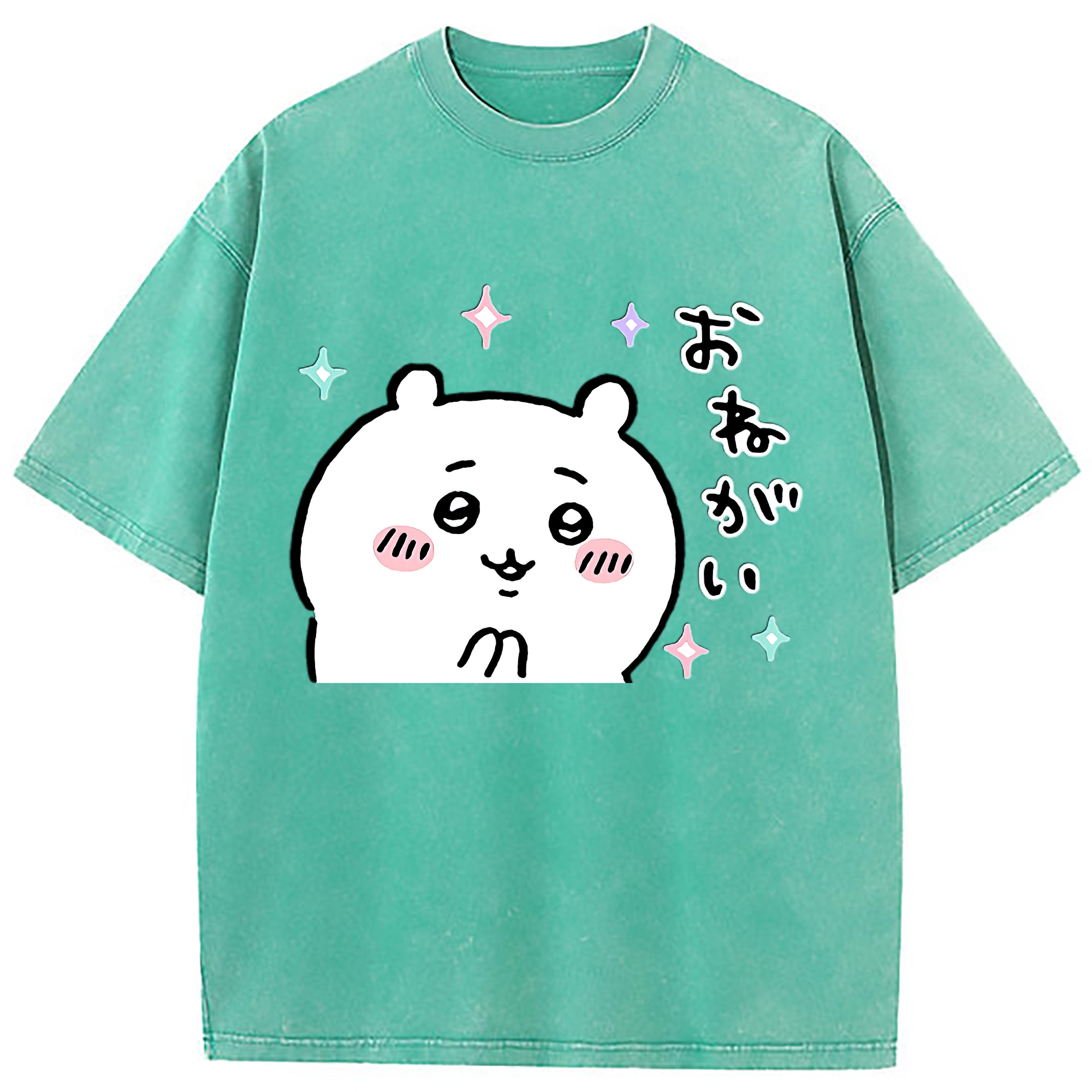 （画像用） ちいかわ ちいかわ Chii-kawa chiikawa 綿100% ヴィンテージ風 半袖Tシャツ（フロントプリント）